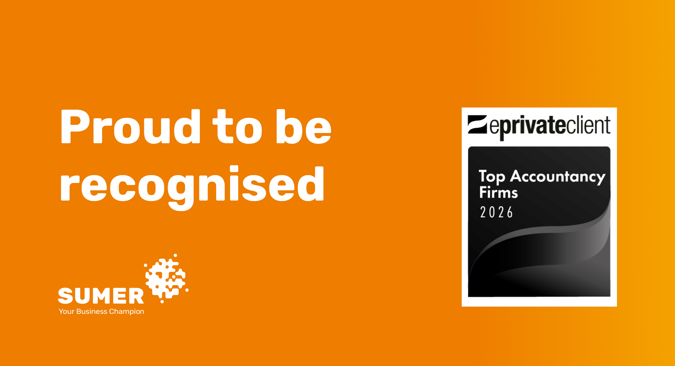 Sumer named one of the eprivateclient Top Accountancy Firms 2026